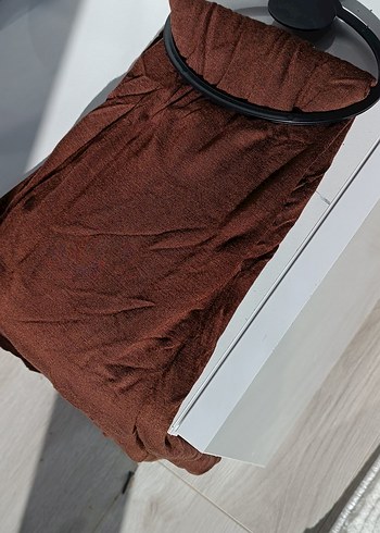 Drapeli Parlak Lacivert Kadın şal eşarp - Görsel 3