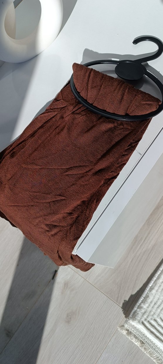 Drapeli Parlak Lacivert Kadın şal eşarp - Görsel 3