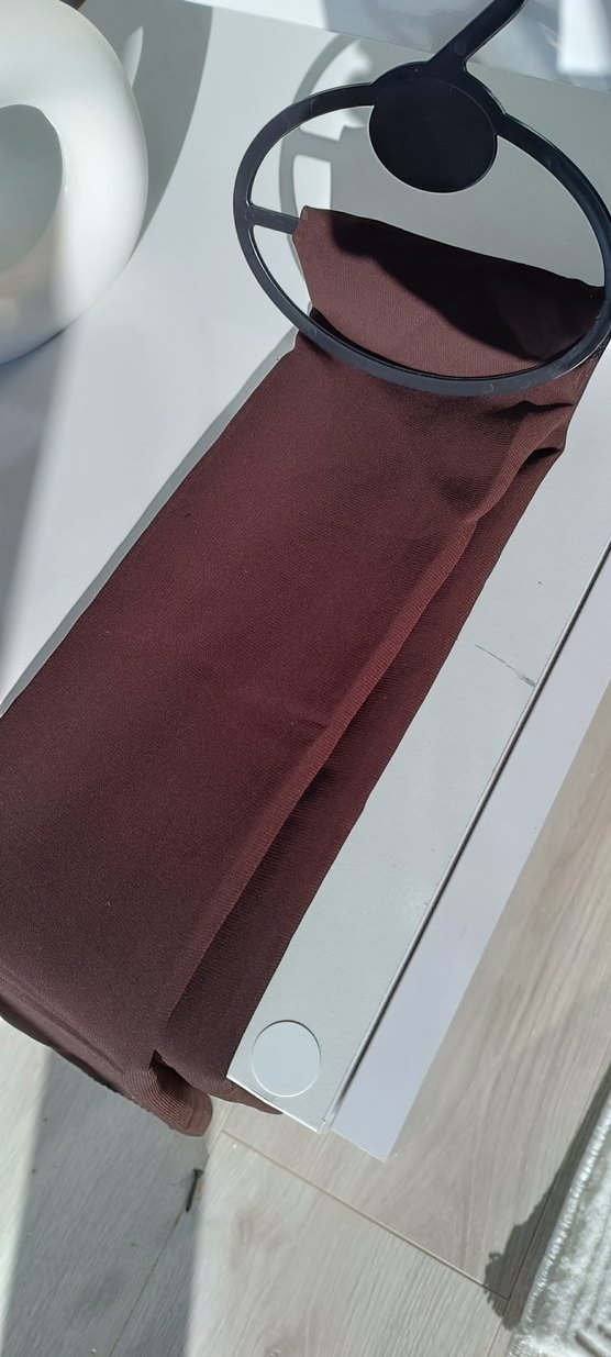 Drapeli Parlak Lacivert Kadın şal eşarp - Görsel 2