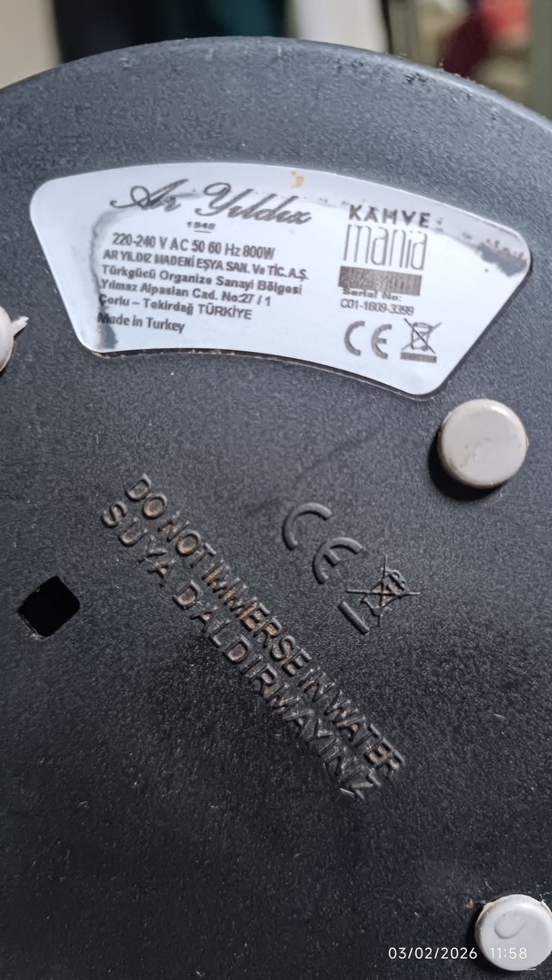 Siyah Elektrikli Kahve Köpürtücü - Görsel 2