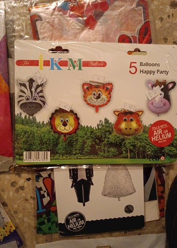 Renkli Parti Balonları ve Aksesuarları - Görsel 2