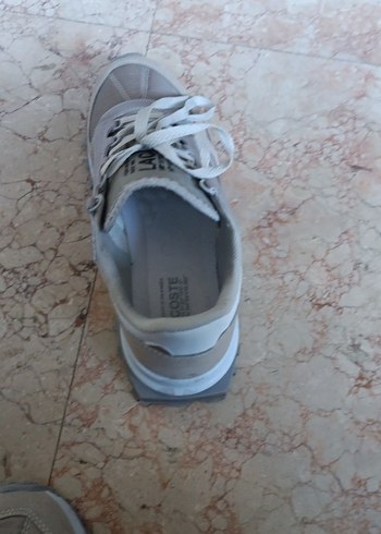 Bej Bağcıklı erkek Spor Ayakkabı 44/43 numara rahat uyuyor - Görsel 9