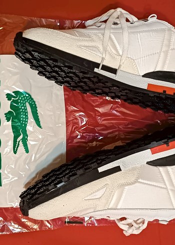 Lacoste Beyaz Bağcıklı Erkek Spor Ayakkabı 44/43 rahat oluyor - Görsel 5