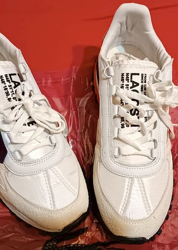 Lacoste Beyaz Bağcıklı Erkek Spor Ayakkabı 44/43 rahat oluyor - Görsel 7