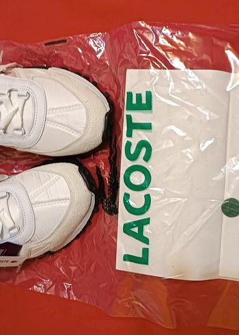 Lacoste Beyaz Bağcıklı Erkek Spor Ayakkabı 44/43 rahat oluyor - Görsel 6