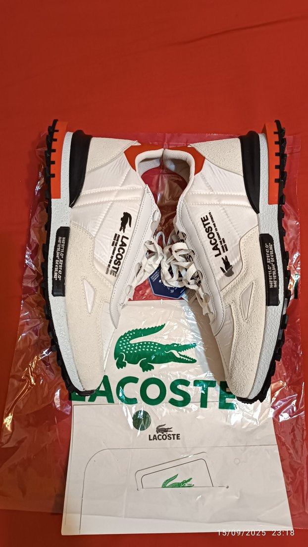Lacoste Beyaz Bağcıklı Erkek Spor Ayakkabı 44/43 rahat oluyor - Görsel 4