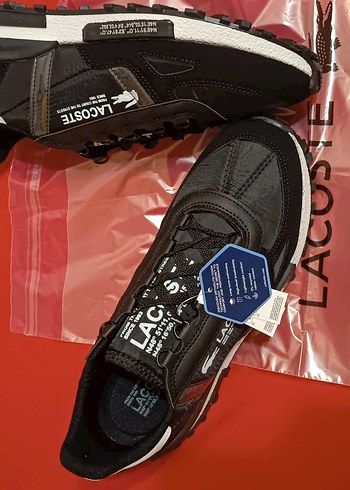 Lacoste Siyah Erkek Spor Ayakkabı 44 / 43 numaraya oluyor - Görsel 5