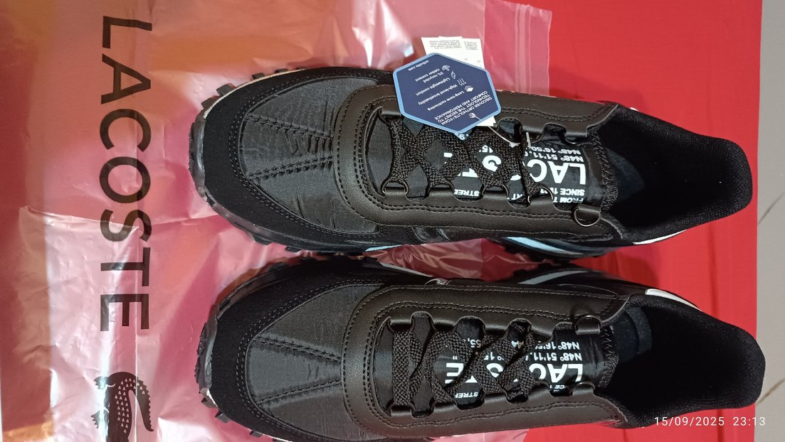 Lacoste Siyah Erkek Spor Ayakkabı 44 / 43 numaraya oluyor - Görsel 4