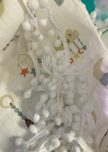 Müslin ve pike iki katlı bebek battaniye - Görsel 2