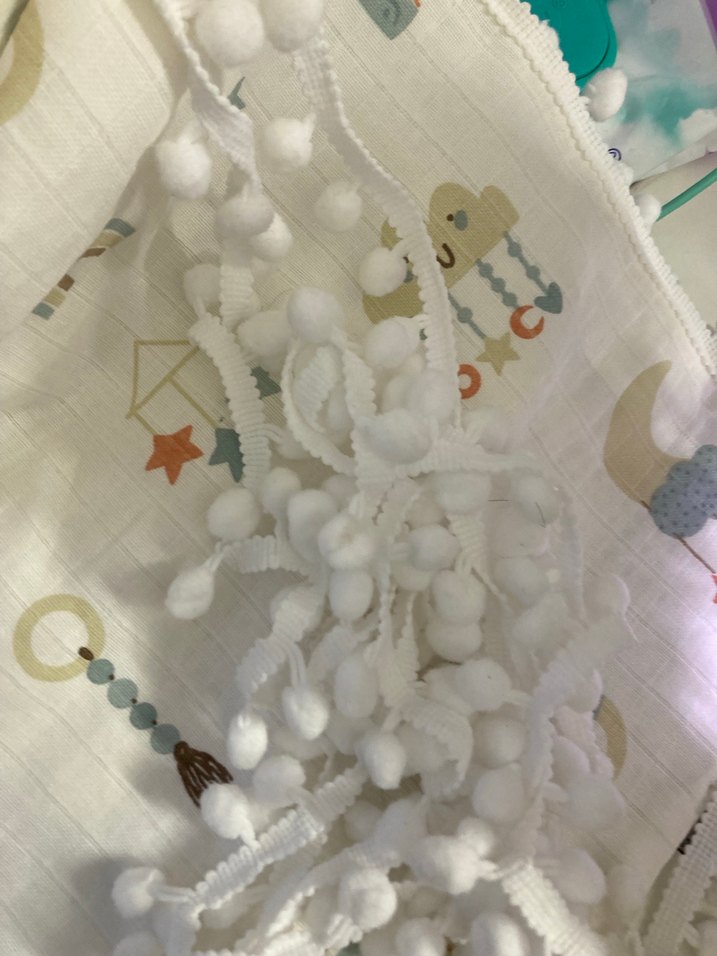 Müslin ve pike iki katlı bebek battaniye - Görsel 2