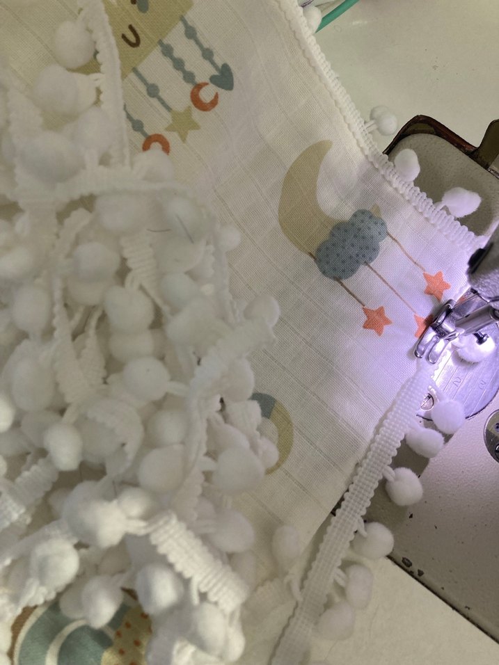 Müslin ve pike iki katlı bebek battaniye - Görsel 4