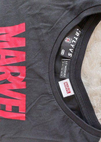 Siyah Marvel Baskılı BJK Tişörtü 12 13 yaş - Görsel 3