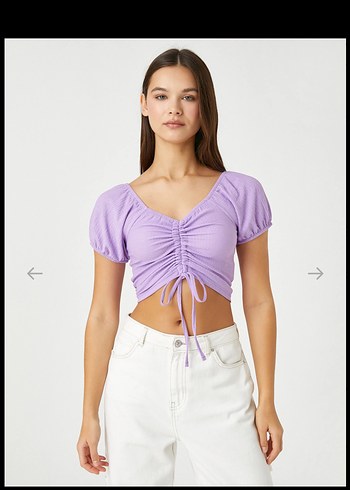 Koton Büzgülü crop