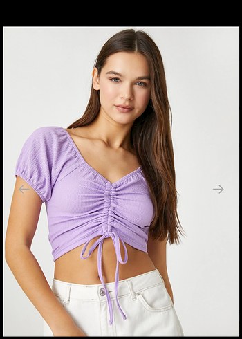 38 Beden Büzgülü crop