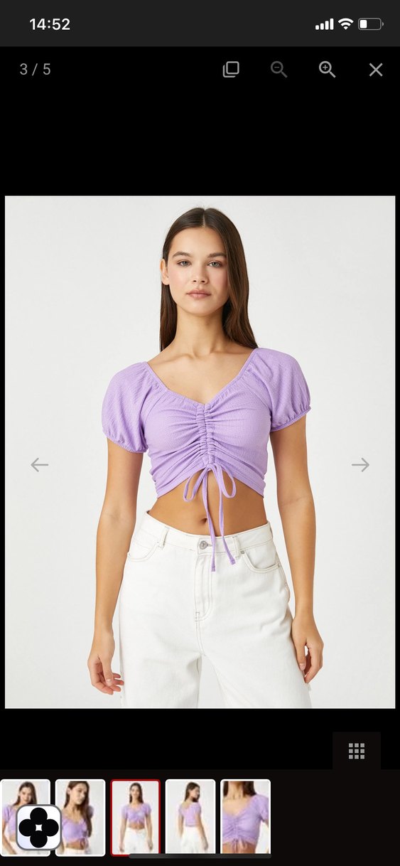 Büzgülü crop - Görsel 3