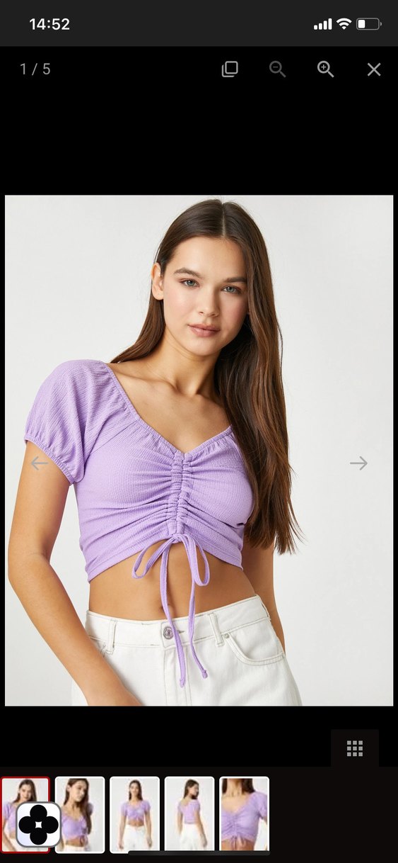 Büzgülü crop - Görsel 2