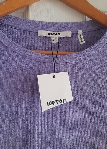 xs Beden mor Renk Koton katlı klos elbise