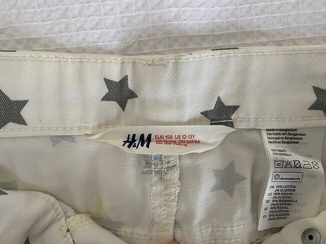 12-13 Yaş Beden H&M şort