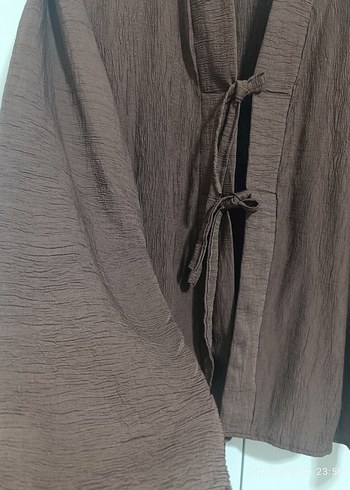 l Beden kahverengi Renk Kahverengi Kadın Kimono Takım