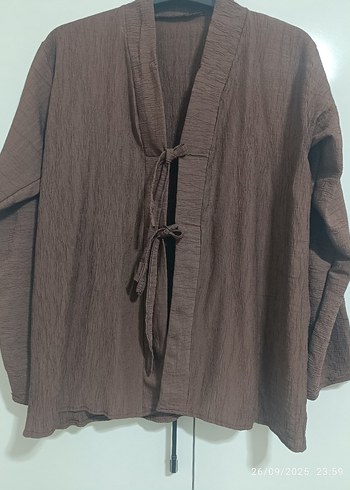 Diğer Kahverengi Kadın Kimono Takım