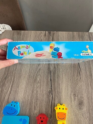 Beden Mini hayvanlar ahşap puzzle 14 parça