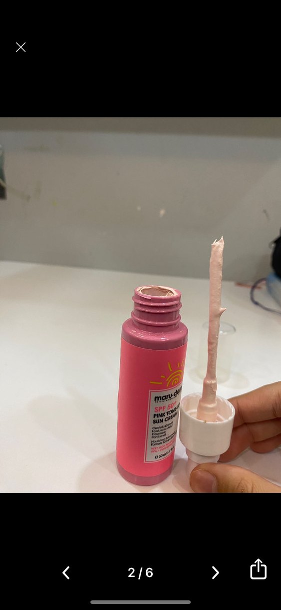 Maru-Derm SPF50+ Pembe Tonlu Güneş Kremi - Görsel 2