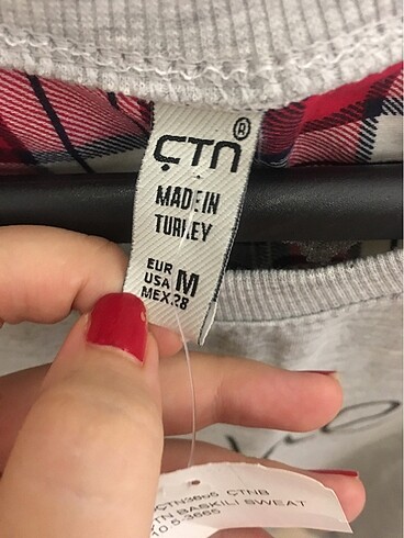 H&M ÇTN Sweat Etiketli