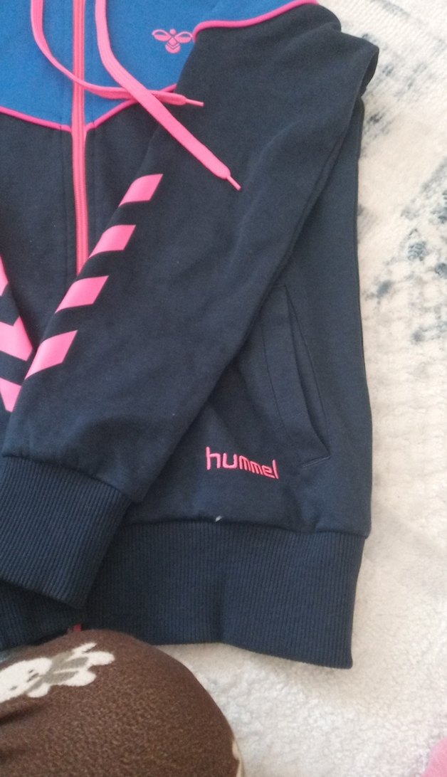 Kızlar için Fermuarlı Mavi Sweatshirt - Görsel 2