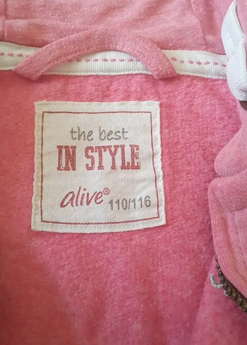 Kız Çocuk Pembe Kapüşonlu Fermuarlı Sweatshirt - Görsel 3