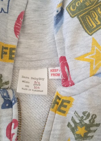 Erkek Çocuk Kapüşonlu Fermuarlı Sweatshirt - Görsel 2