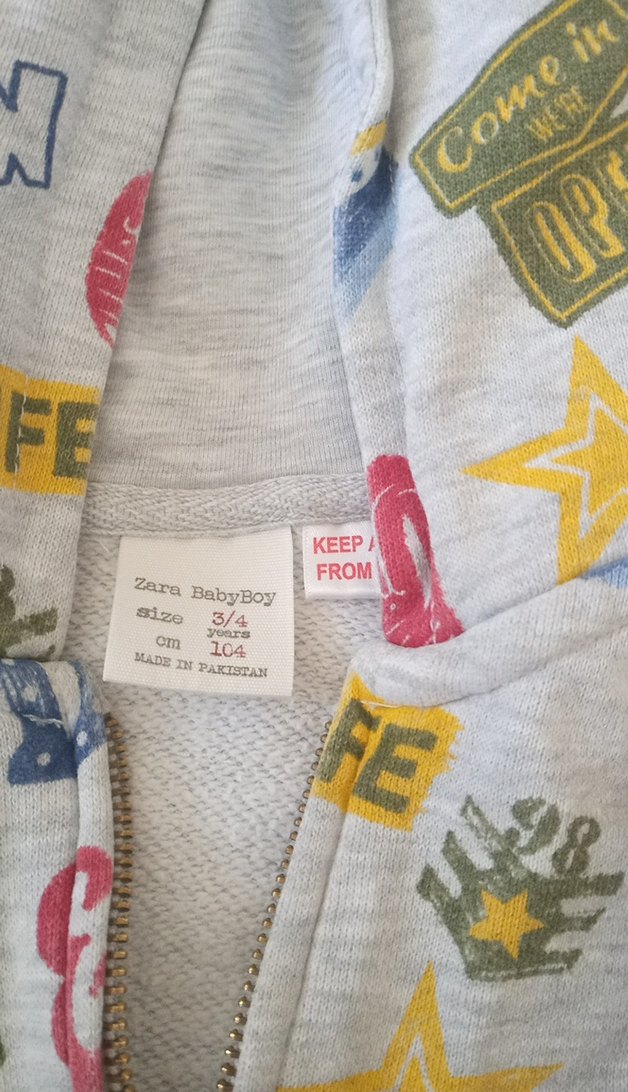 Erkek Çocuk Kapüşonlu Fermuarlı Sweatshirt - Görsel 2