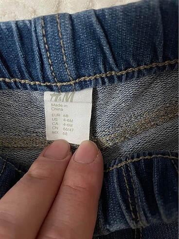 3-6 Ay Beden H&M bebek kot pantolon