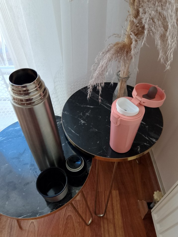 Pastel Pembe Çocuk Termos Şişesi - Görsel 3