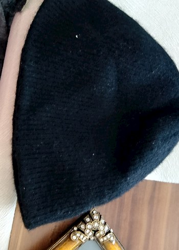 Siyah Örgü Bohem erkek Bere - Görsel 2