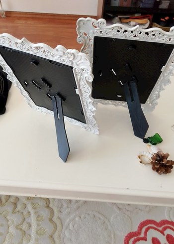 Beyaz Oymalı Dekoratif Çerçeve Seti - Görsel 3