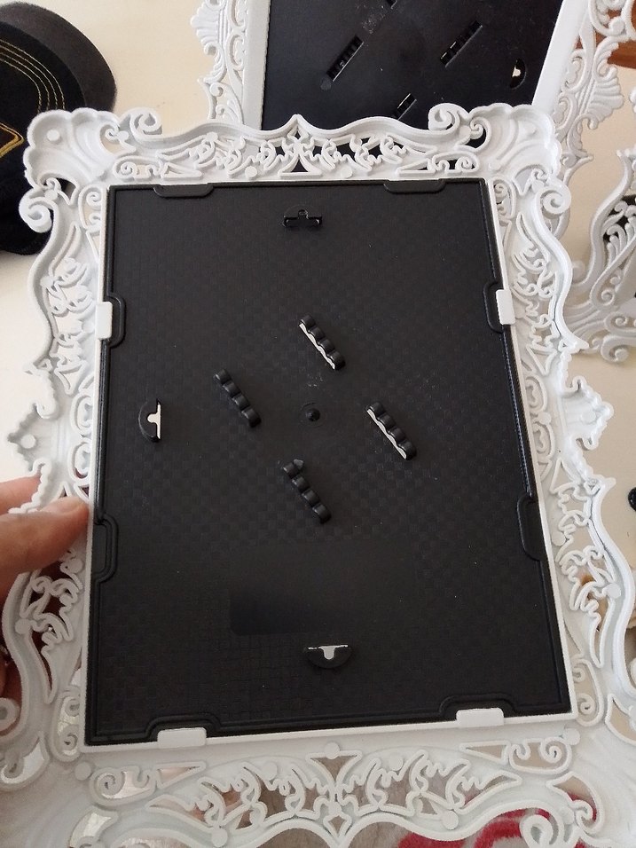 Beyaz Oymalı Dekoratif Çerçeve Seti - Görsel 2