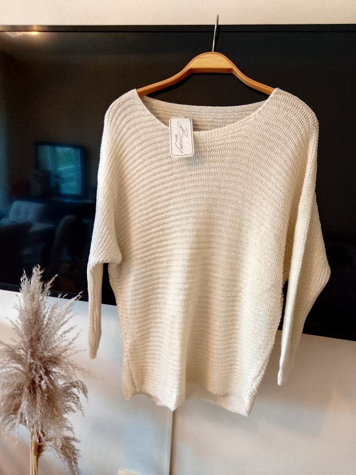 Bohem Tarzı Kapüşonlu Örgü Kadın Kazak - Görsel 5