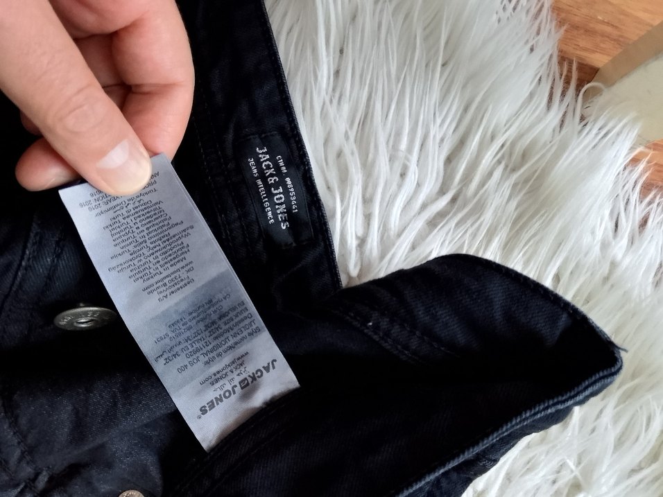 Düğmeli Siyah Erkek Regular Fit Kot Pantolon - Görsel 4