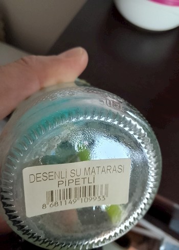 Turkuaz Renkli Çocuk Pipetli Matara - Görsel 2