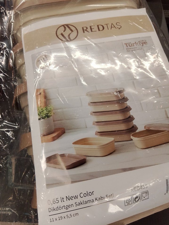 Bej Saklama Kabı Seti - Görsel 2