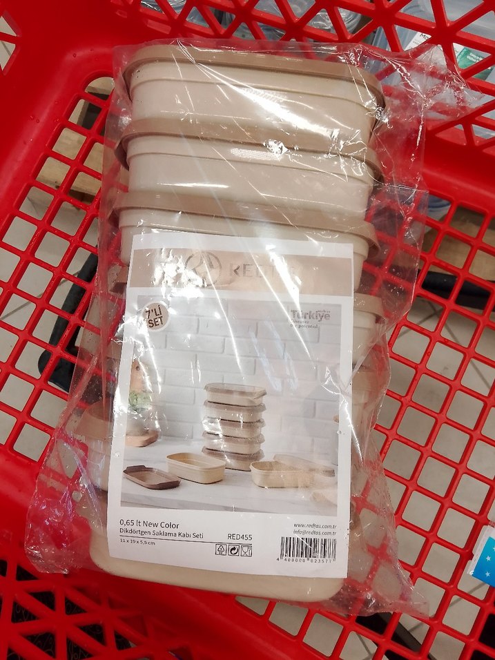 Bej Saklama Kabı Seti - Görsel 4