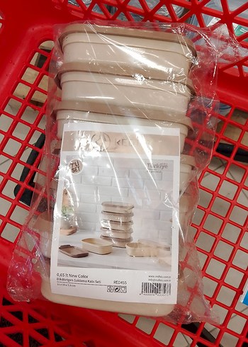 REDTAS 7'li Kahverengi Saklama Kabı Seti - Görsel 4