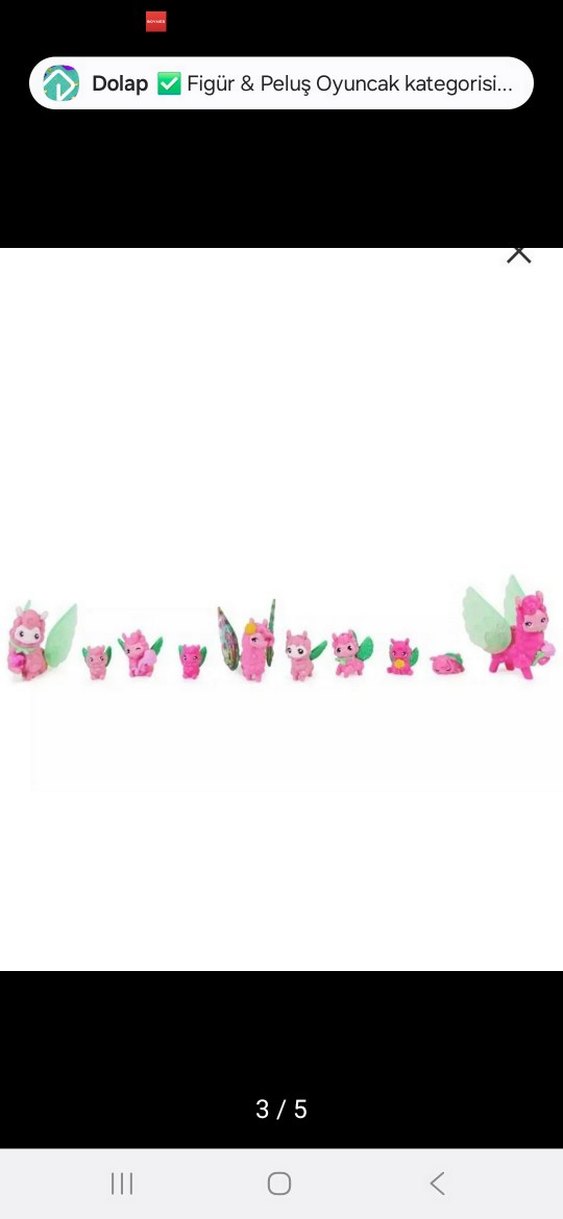 Pembe Minik Oyuncak Figür Seti lama - Görsel 2