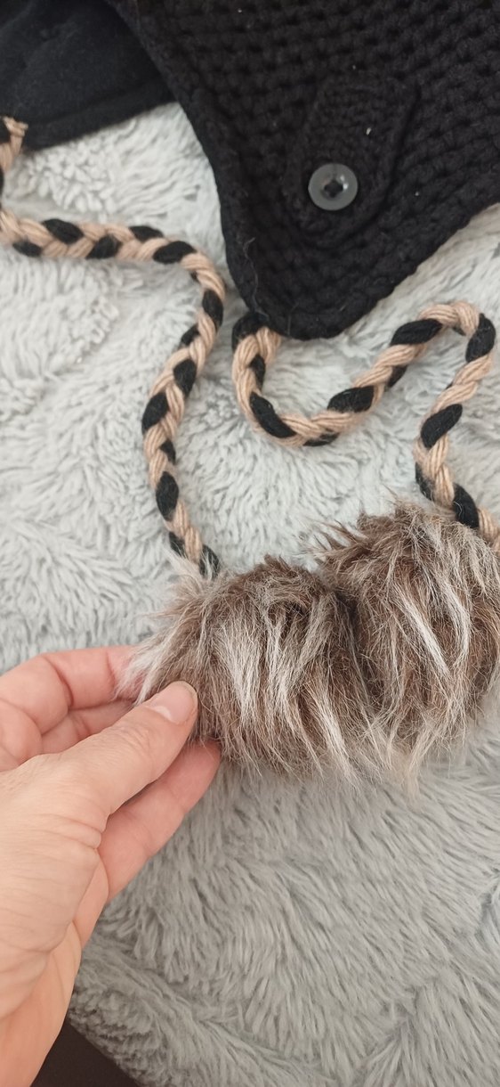 siyahi Örgü Kadın Bere - Görsel 3