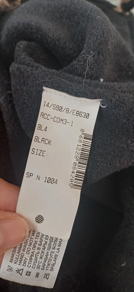 siyahi Örgü Kadın Bere - Görsel 2