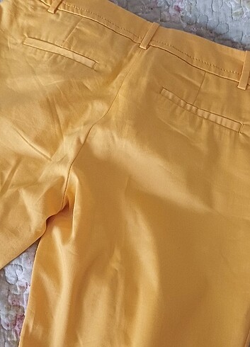 Sarı kumas pantalon