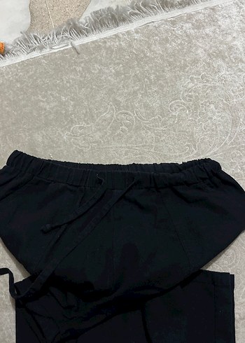 36 Beden siyah Renk Siyah Kadın Kumaş Pantolon - Rahat Kesim