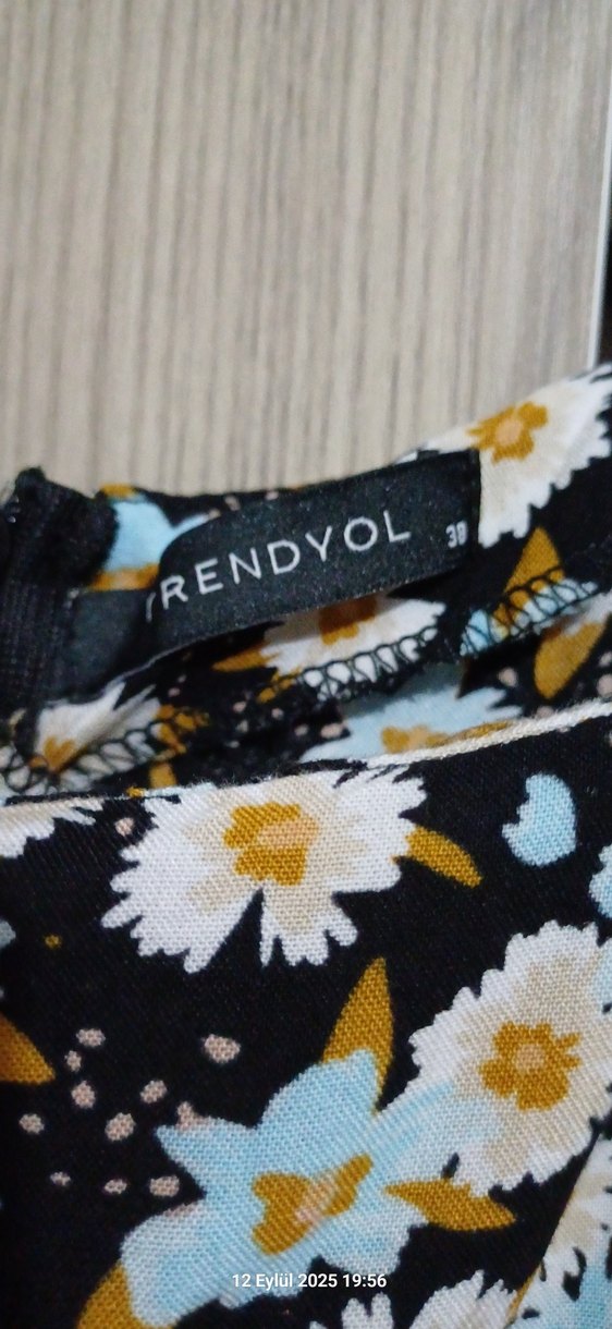 Çiçek Desenli Uzun Bohem Elbise - Görsel 4