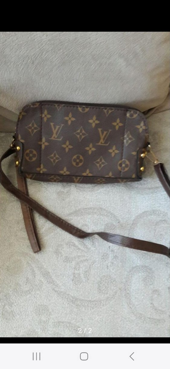 Kahverengi Deri Parisian Desenli Kadın Çanta - Görsel 2