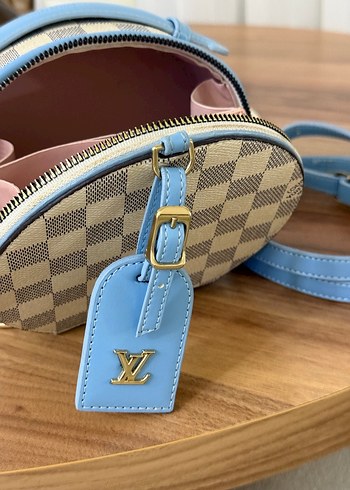 Louis Vuitton Mavi Kareli Kadın Deri Çanta